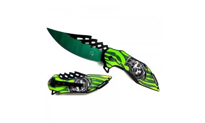 Falcon 8.5" Spring Assisted Knife KS42250GN Falcon 8.5" Spring Assisted Knife KS42250GN